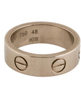 18K Cartier love ring size 4.5 - White Gold Tone